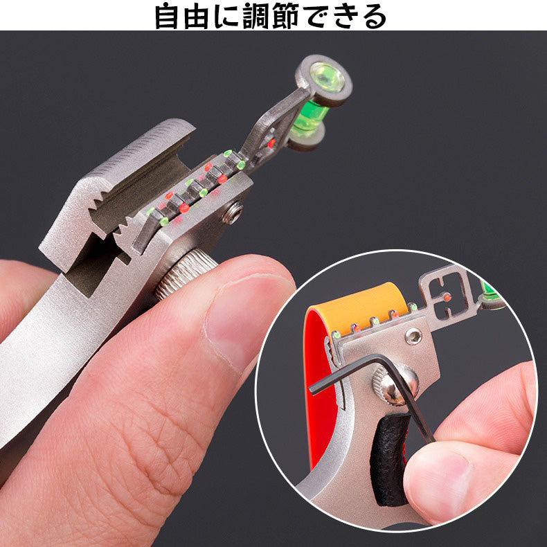 スリングショット 動物撃退器 害獣・害虫対策器 ステンレス製金属 パチンコ 補助赤外線、水準器付き照準 セット ショット スリング  ファルコン 狩猟用 スリングショットゴムバンド 替えゴム 大人向け屋外スポーツゲーム兼用カタパルト 携帯型 軽量 握る器具